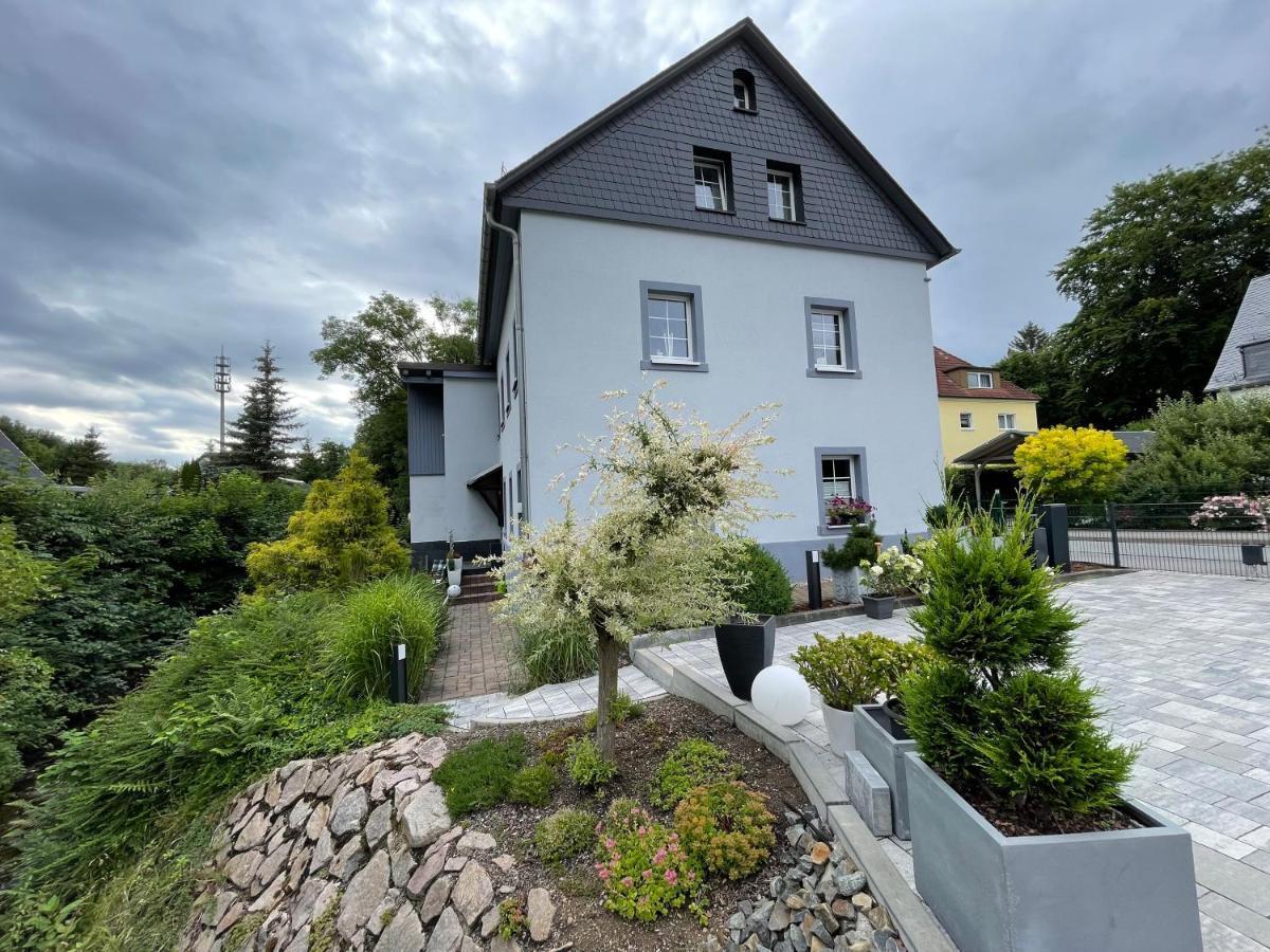 Ferienhaus Villa Adelsberg Mit Dachterrasse In Zentraler Lage Fuer Bis Zu 10 Personen เคมนิตซ์ ภายนอก รูปภาพ
